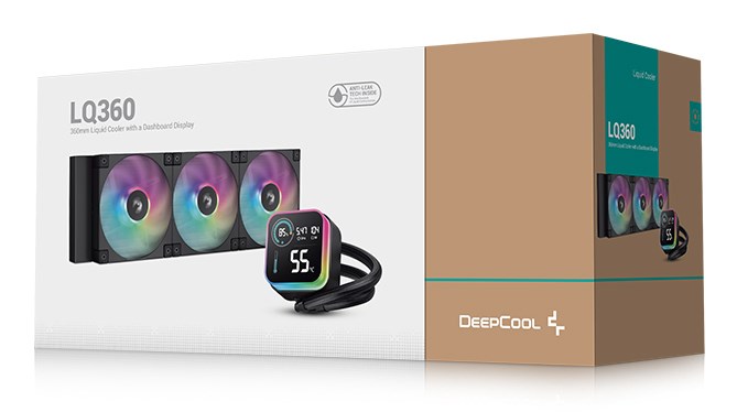 Set ftohës për procesor DeepCool LQ360, 12 cm, i zi