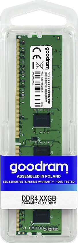 Memorie GoodRam DDR4, 16 GB, 2666 MHz, CL19, GR2666D464L19/16G