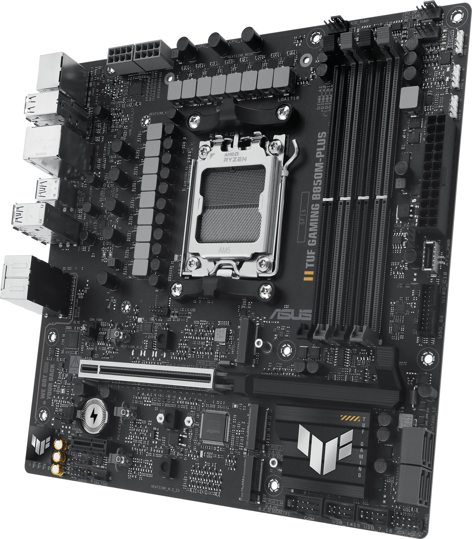 Motherboard ASUS TUF Gaming B850M Plus, AMD B850, Socket AM5, Micro ATX