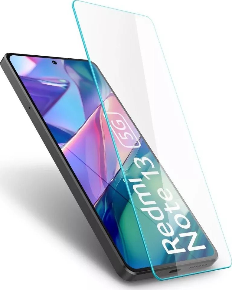 Mbrojtës ekrani Spigen Glas TR Slim për Xiaomi Redmi Note 13 5G, xham i temperuar, paketim 2 copë, transparent