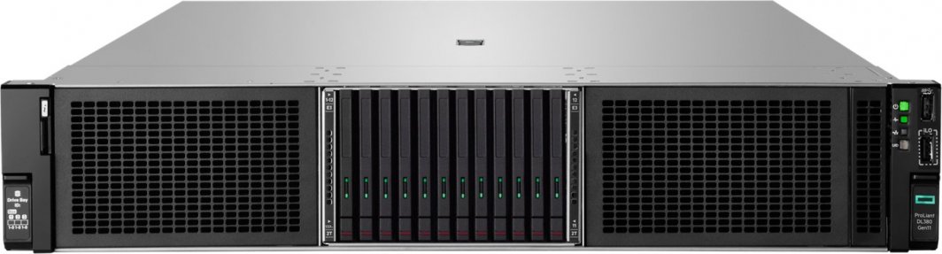 Server HP HPE ProLiant DL380 Gen11 6430, 2.1 GHz, 32 bërthama, 64 GB RAM, i zi
