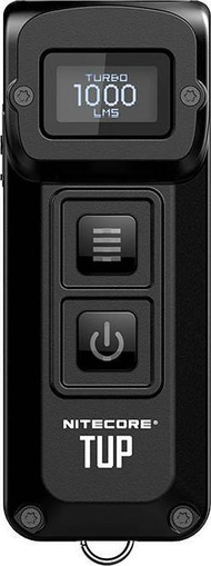 Elektrik dore Nitecore TUP, 1000 lm, rikarikues me USB, i zi