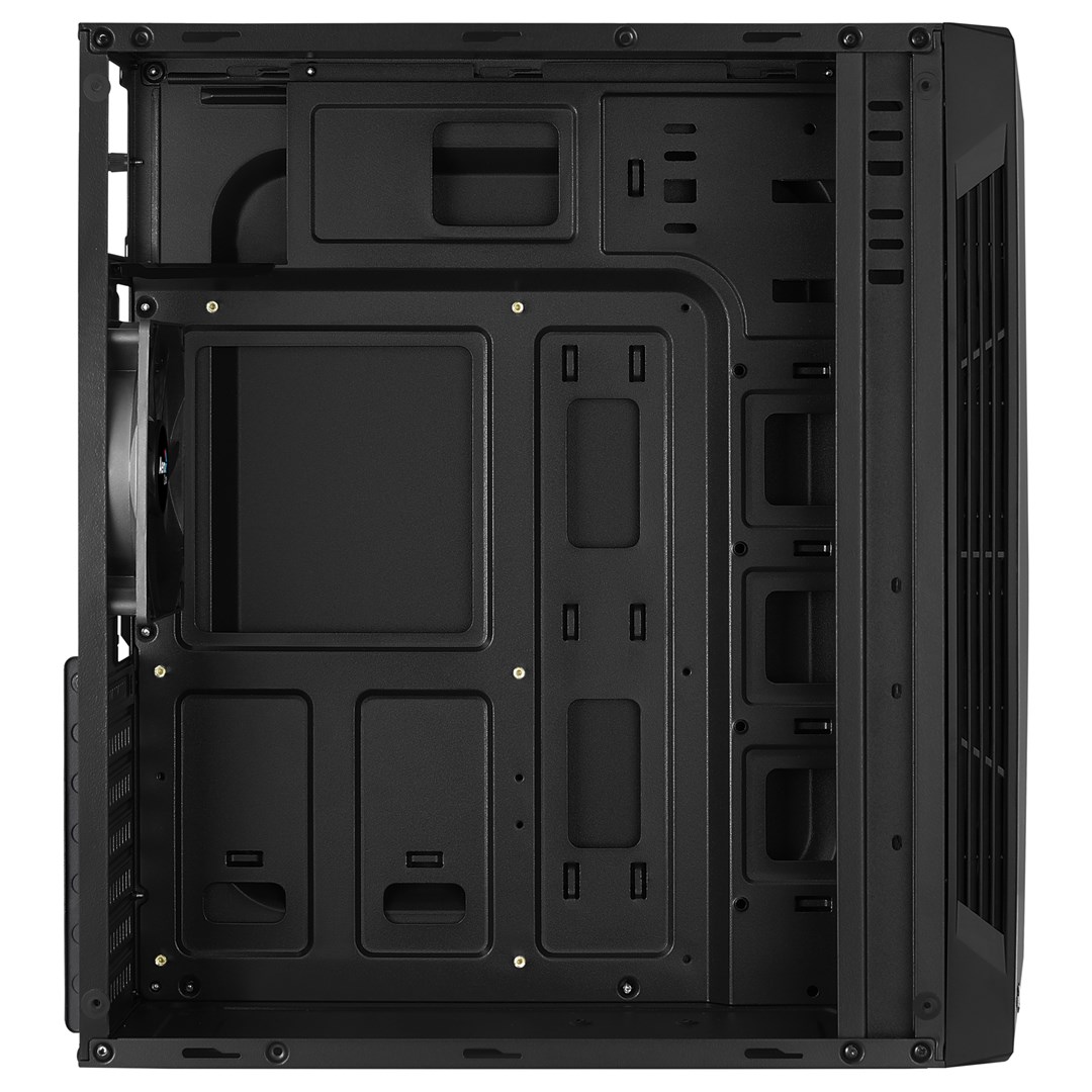 Kasë kompjuteri Aerocool Split ACCM-PV18012.11, midi tower, RGB LED, e zezë