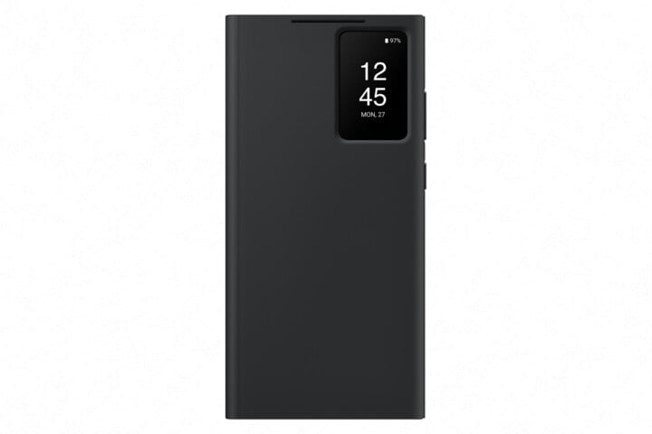 Këllëf Samsung Smart View për Galaxy S23 Ultra, i zi