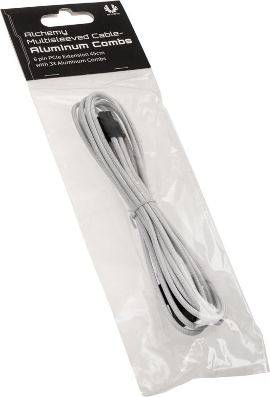 Kabllo zgjatuese PCIe BitFenix BFA-MAC-6PEG45WK-RP, 6-pin në 6-pin, 0.45m, e bardhë