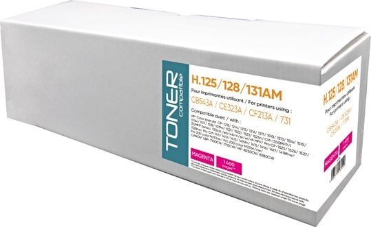 Toner zëvendësues HP 125A 128A 131A, magenta