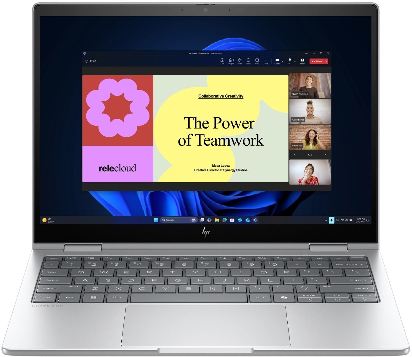 Laptop HP EliteBook 8 Flip G1i, 13.3\", Intel Core Ultra 5, 16GB RAM, сребрен