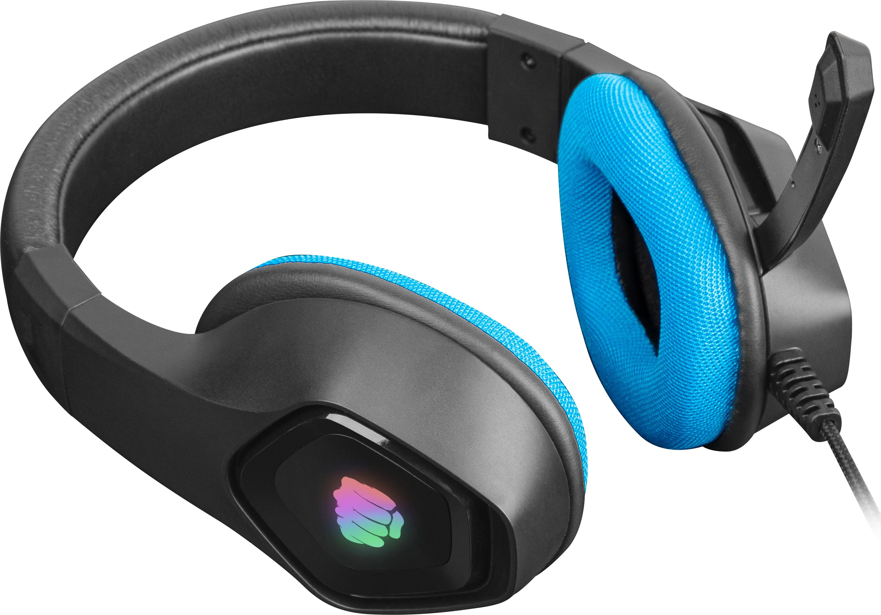 Kufje gaming Fury Phantom Blue NFU-1679, 40mm, me mikrofon, blu