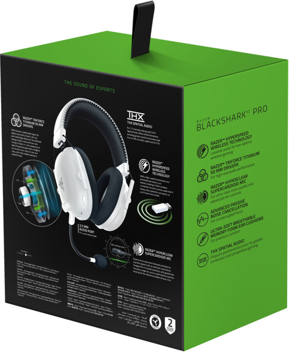Kufje Razer BlackShark V2 Pro, të bardha