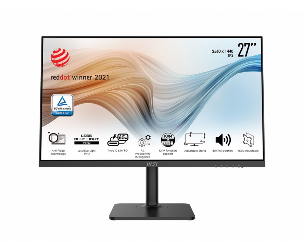 Monitor MSI Modern MD272QP, 27", 2560 x 1440, Wide Quad HD, 75 Hz, i zi