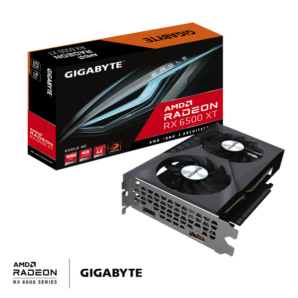 Kartelë grafike Gigabyte AMD Radeon RX 6500 XT EAGLE 4G, 4GB GDDR6