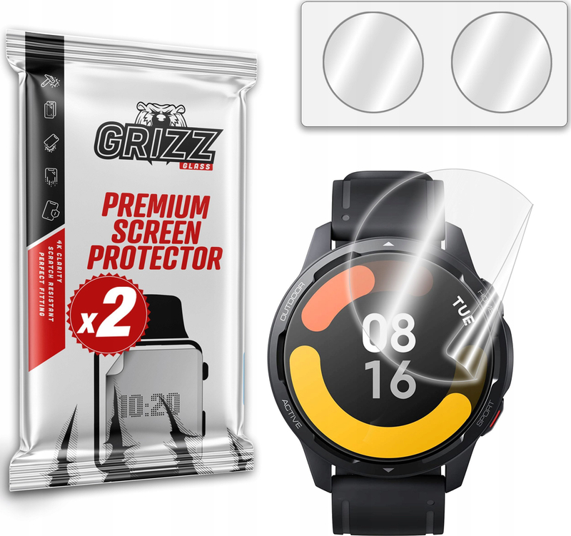 Film mbrojtës keramik GrizzGlass Grizz CeramicFilm, për Xiaomi Watch S1 Active, transparent