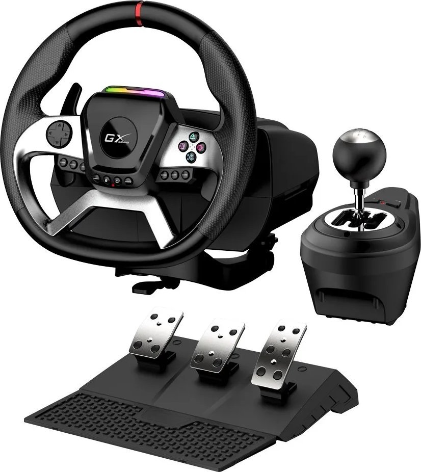 [OUTLET] Timon lojërash Genius GX Gaming SpeedMaster X5 FF, force feedback, USB C, i zi