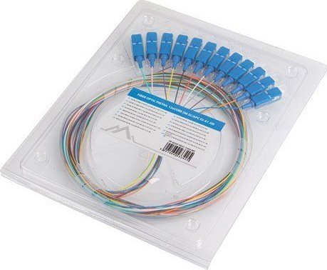 Pigtail fibër optike Lanberg SM SC UPC, set 12x, 2m, shumëngjyrësh