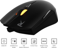 Maus gaming Gamdias Ourea, optik, 2500 DPI, i zi