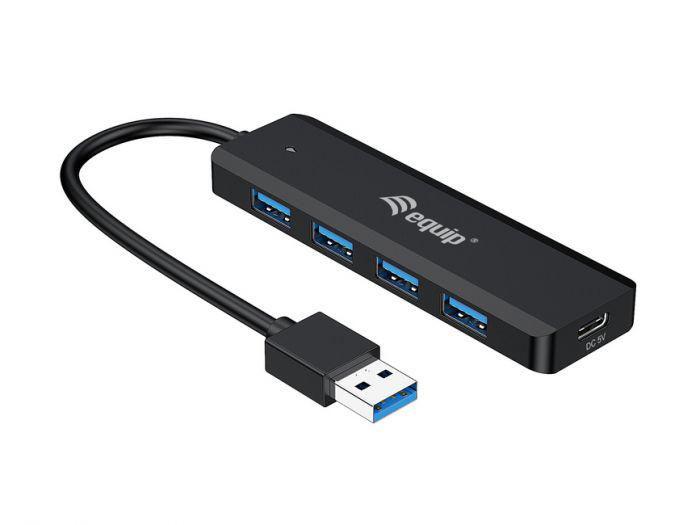 Hub USB Equip 4 Port, USB 3.2 Gen 1, me adapter USB C, i zi