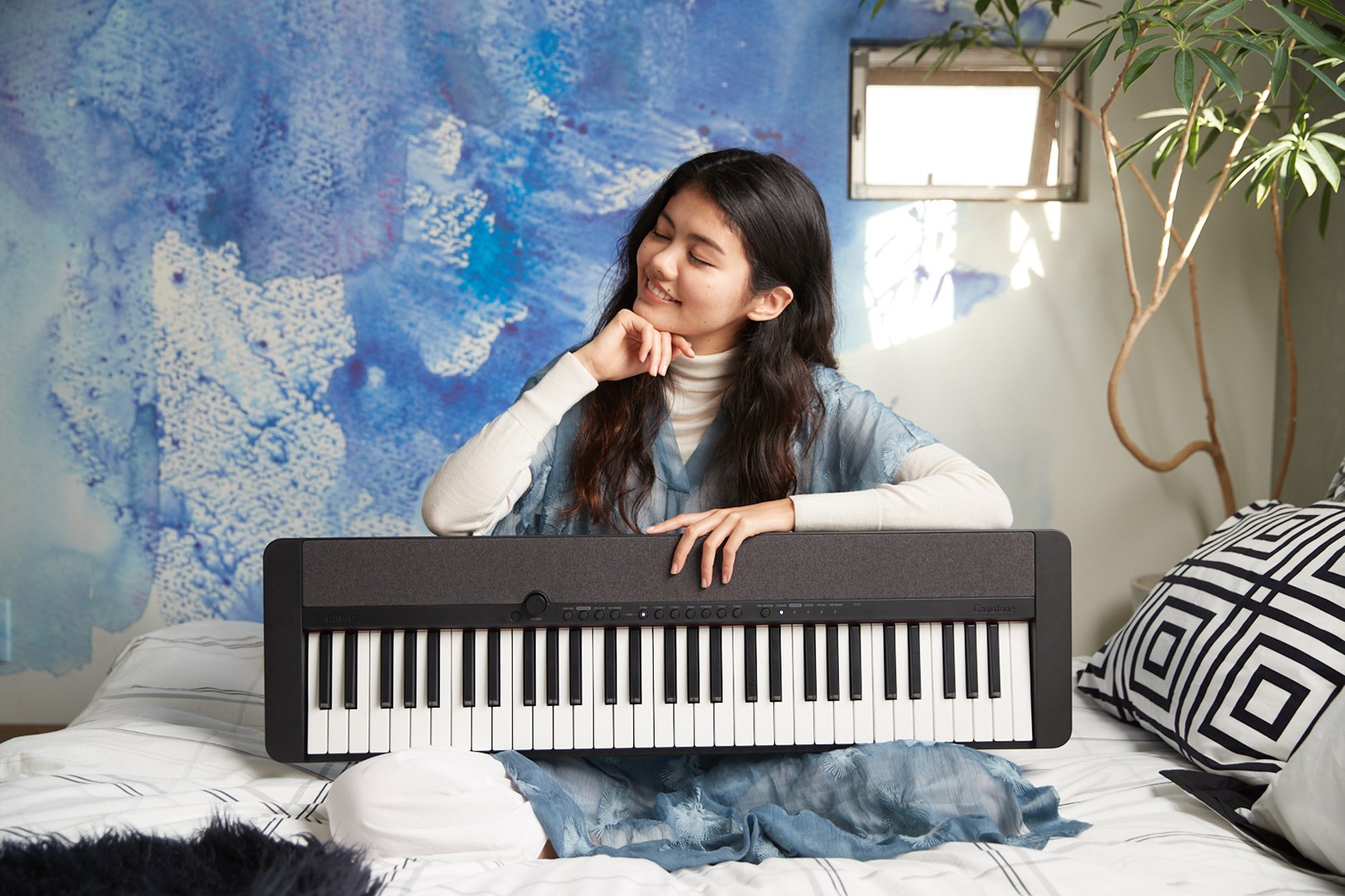Tastierë Casio Casiotone CTS1, 61 taste, Touch Sensitive, e zezë