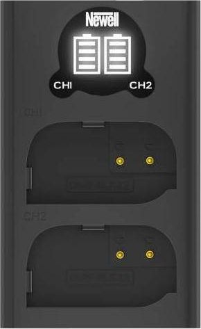 Karikues baterie Newell DL-USB-C DMW-BLK22, dy kanale, USB C, i zi
