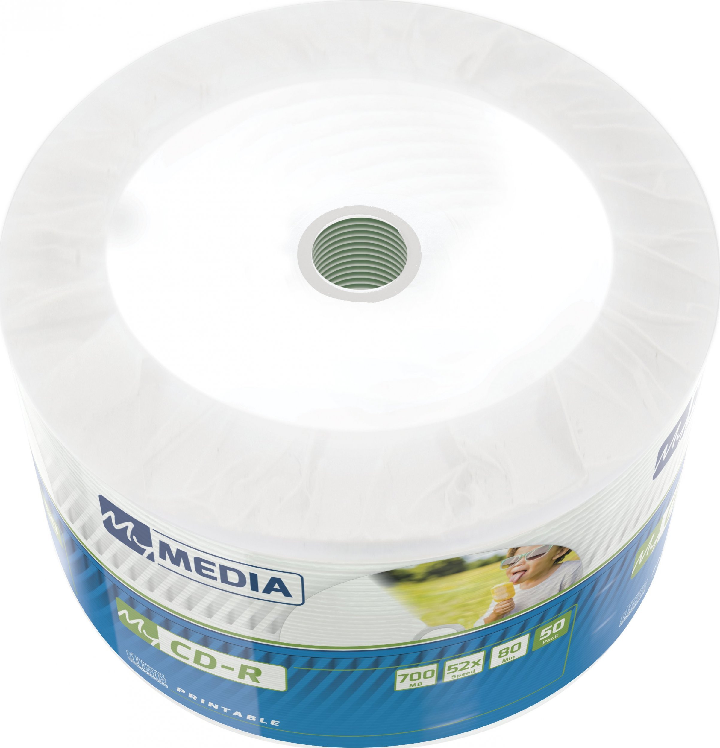 Disk CD-R Verbatim MyMEDIA 69206, 700MB, 52x, WIDE Printable, 50 copë