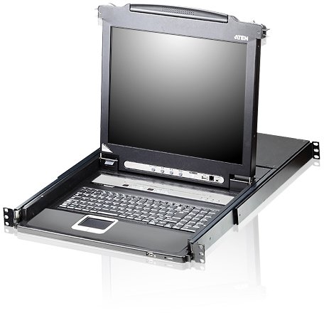 Konzolë KVM Aten CL5708M FR, 8 porta, LCD 17", e zezë