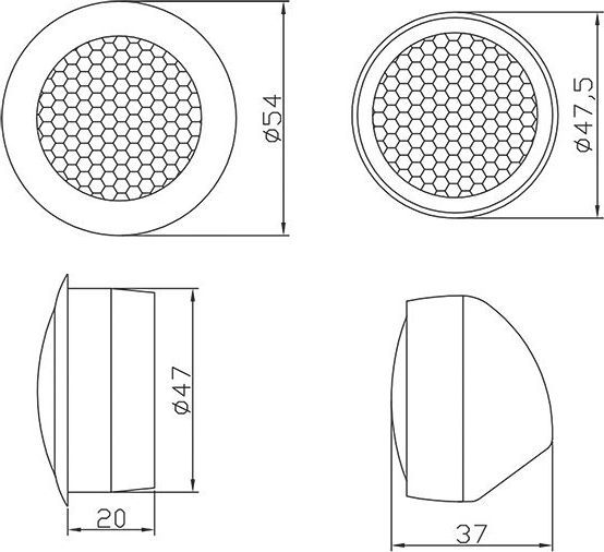 Altoparlantë tweeter makine Blow TW-23, 100W, 4 Ohm, të zinj