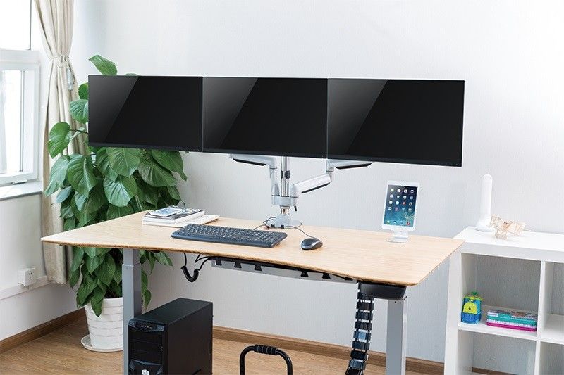Stendë monitori LogiLink BP0052, 32", metalik, për tavolinë
