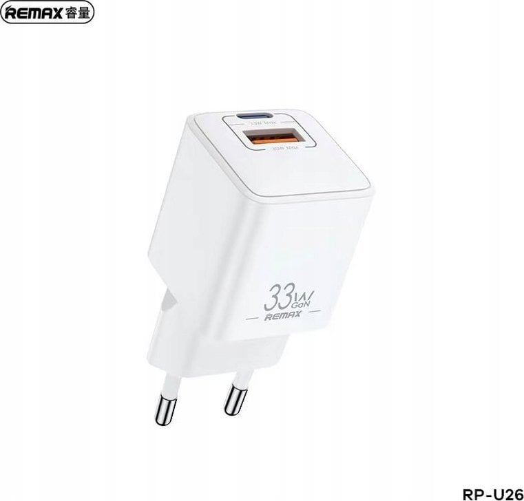 Karikues muri Remax BATT Series RP-U26, 33W, PD QC, i bardhë