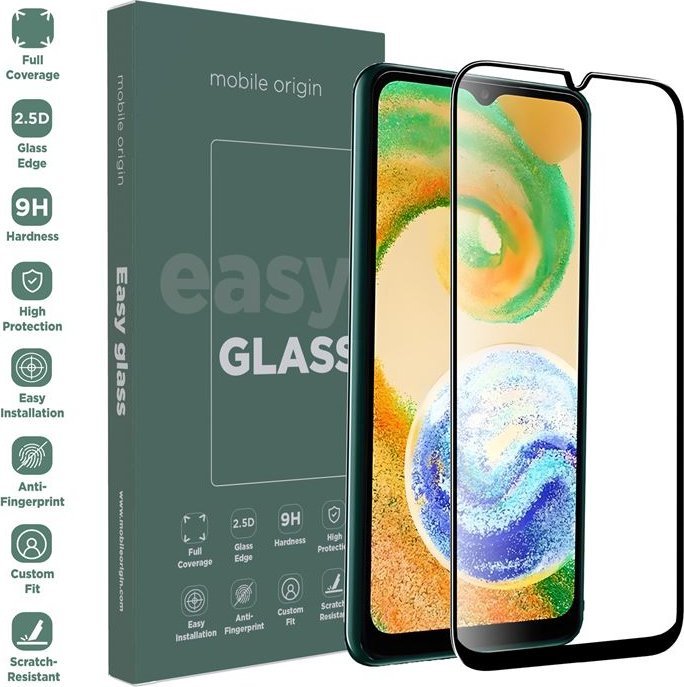 Xham mbrojtës Mobile Origin EasyGlass për Samsung Galaxy A04s, Double Strong, transparent
