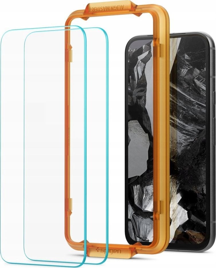 Заштитно стакло Spigen Glas tR AlignMaster, Google Pixel 8a, 2 парчиња, проѕирно
