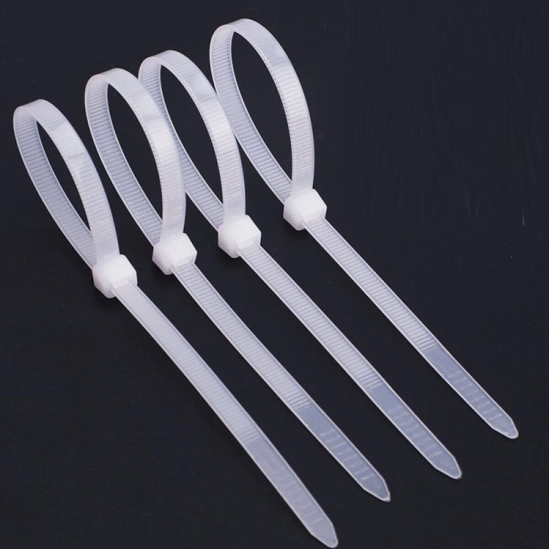 Rripa lidhës Techly ISWT-36037, 370x3.6mm, 100 copë, të bardhë