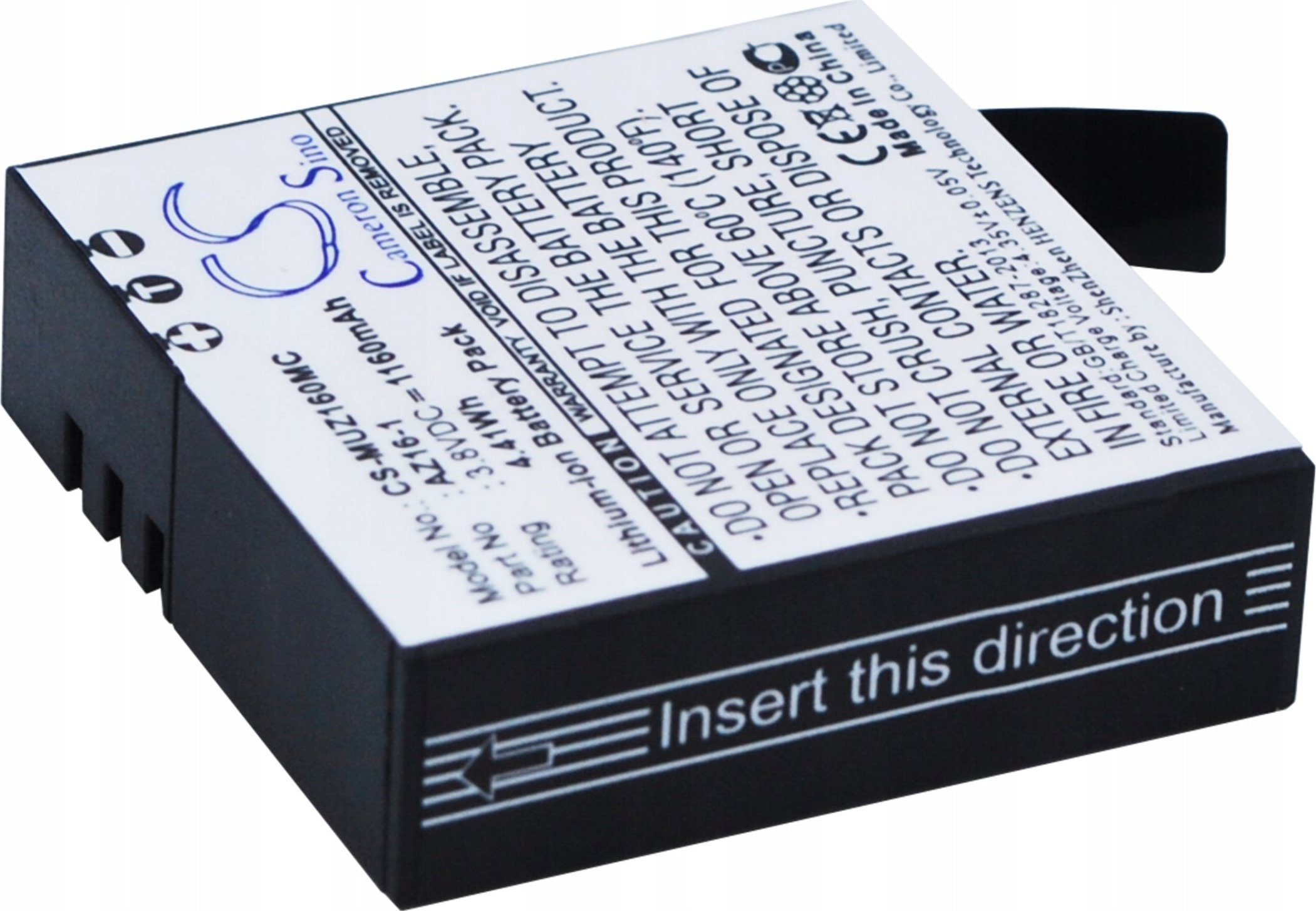 Bateri kamerë sportive Cameron Sino CS-MUZ160MC, 1160mAh, Li-ion, gri