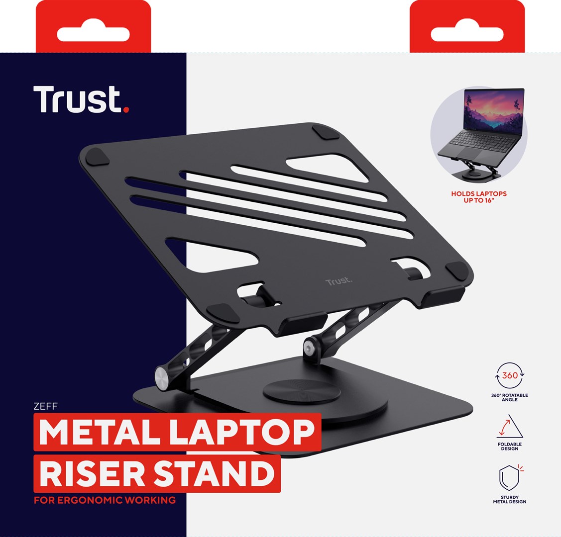 Mbajtëse laptopi Trust Zeff, deri 16", e zezë