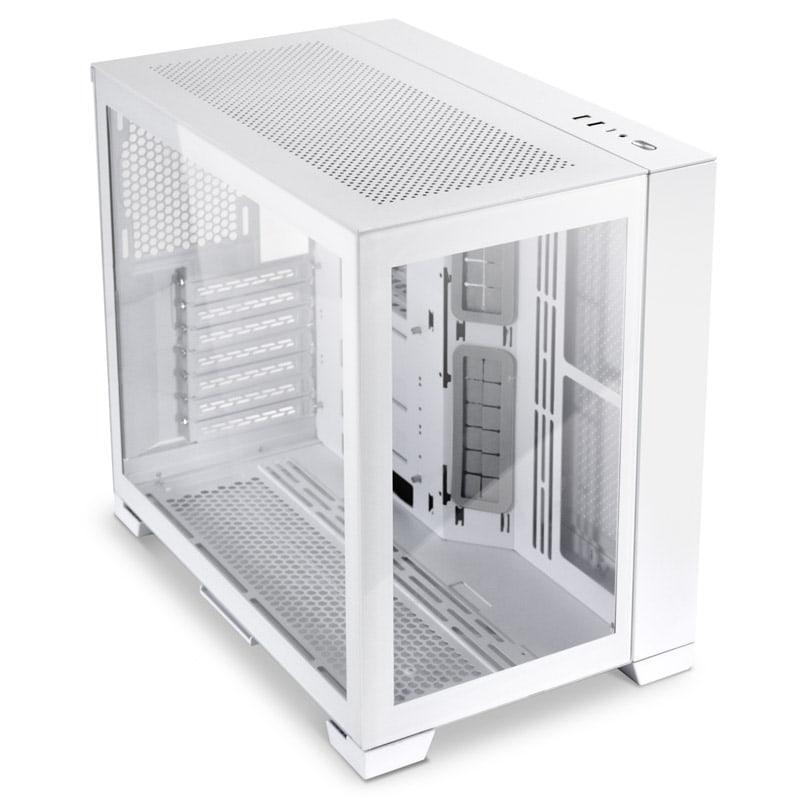 Kasa PC Lian Li O11 Dynamic Mini Snow Edition, ATX Micro ATX Mini ITX, xham i temperuar, e bardhë