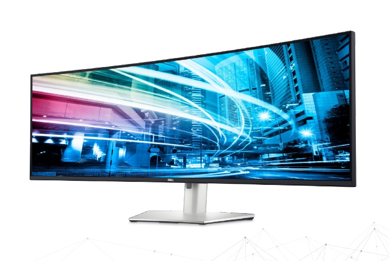 Monitor Dell Ultrasharp, 49", 5K Ultra Hd, i zi / argjend