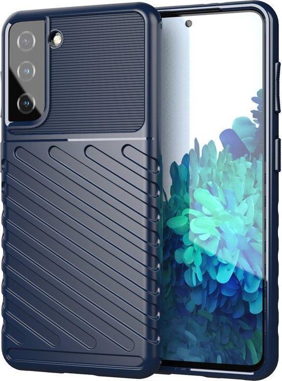 Kapak telefoni Hurtel Thunder Case Samsung Galaxy S23, silikoni i blinduar, blu