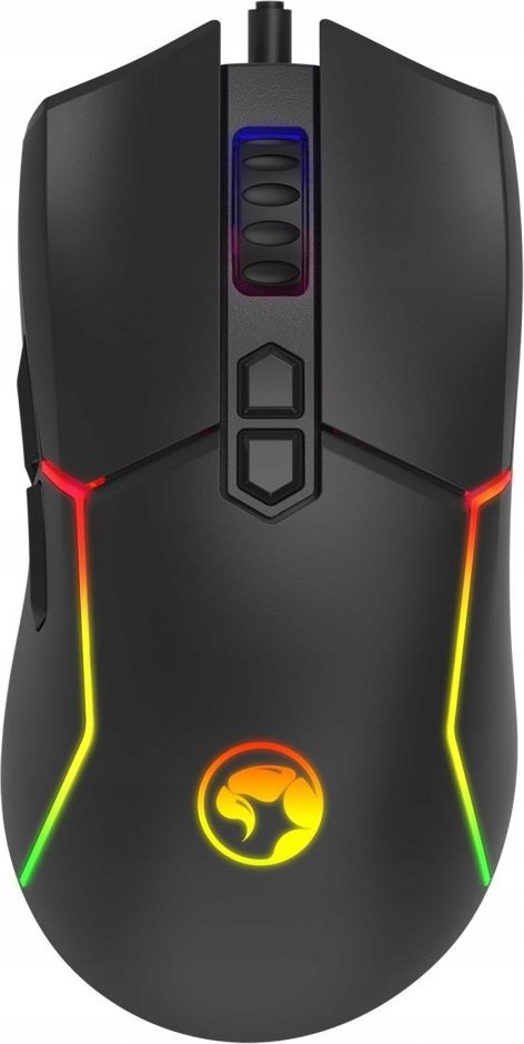 Mouse gaming Marvo M655, 12000 DPI, 7 butona, me ndriçim RGB, me kabllo USB, i zi