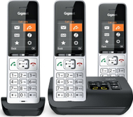 Безжичен телефон Gigaset COMFORT 500A Trio, аналоген DECT, телефонска секретарица, црн