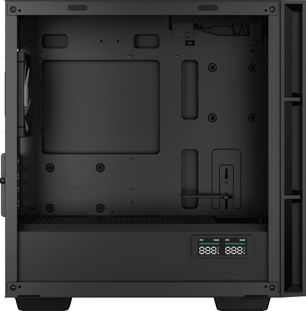 Kasë Deepcool CH360 Digital ARGB, e zezë, Mini Tower