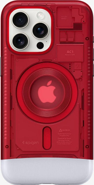 Mbulesë telefoni Spigen Classic C1 MagSafe, për iPhone 15 Pro, ruby