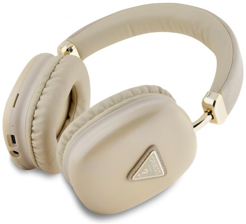 Kufje Bluetooth GUESS Saffiano, wireless, me mikrofon, të zeza