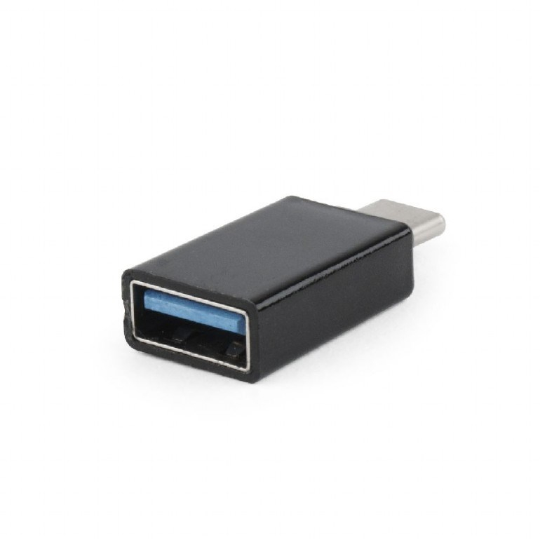 Adapter USB Gembird A USB C mashkull në USB A femër, 5Gbps, i zi