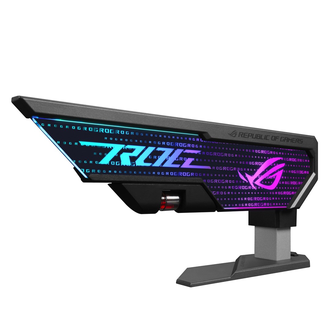 Mbajtëse grafike ASUS ROG Herculx, për kartela grafike, RGB, gri