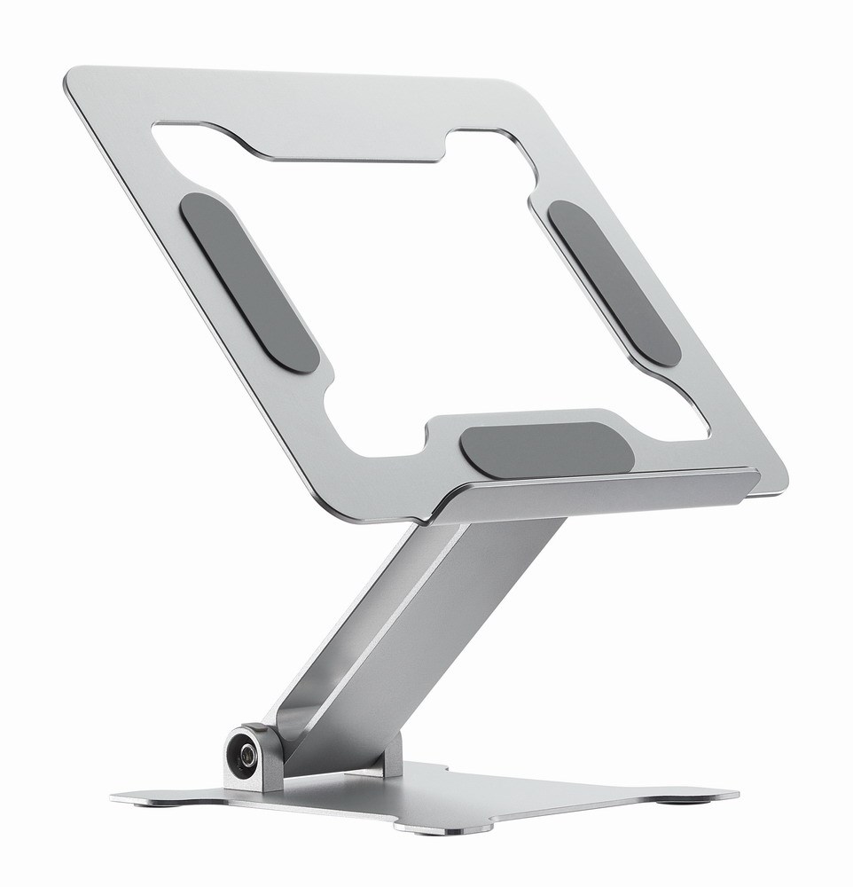 Standi për laptop Gembird, deri 15.6", alumin, ngjyrë argjendi