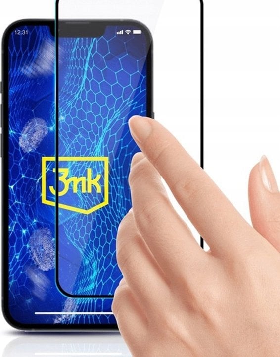 Xham mbrojtës 3mk HardGlass Max Lite për Redmi Note 13 Pro Plus, 0.3mm, 9H, i zi