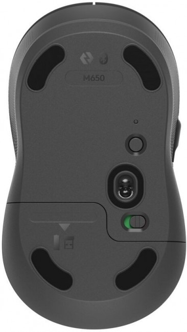 Maus Logitech Signature M650L, wireless, Bluetooth USB, grafit