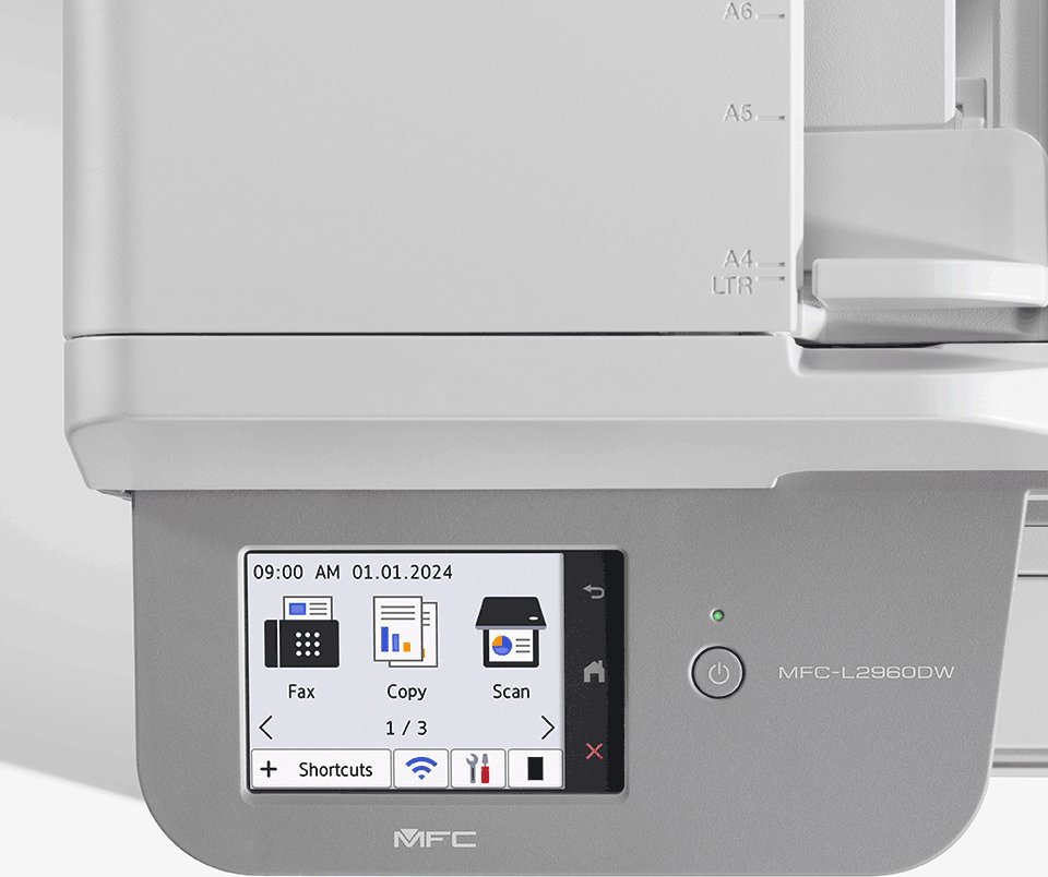 Printer multifunksional Brother MFC-L2960DW, laser mono, A4, 34 fpm, Wi-Fi