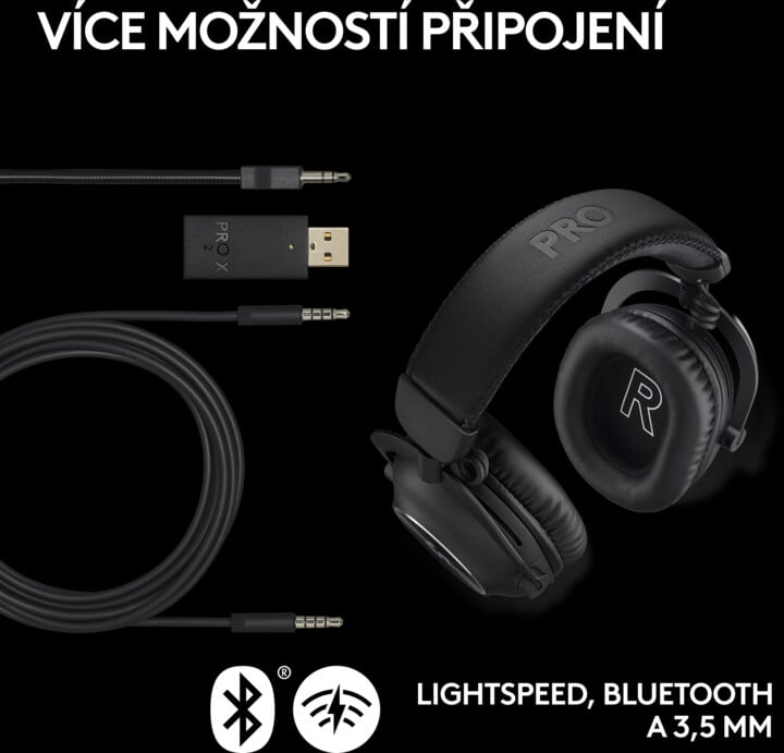 Kufje Logitech G Pro X Wireless 2, të zeza