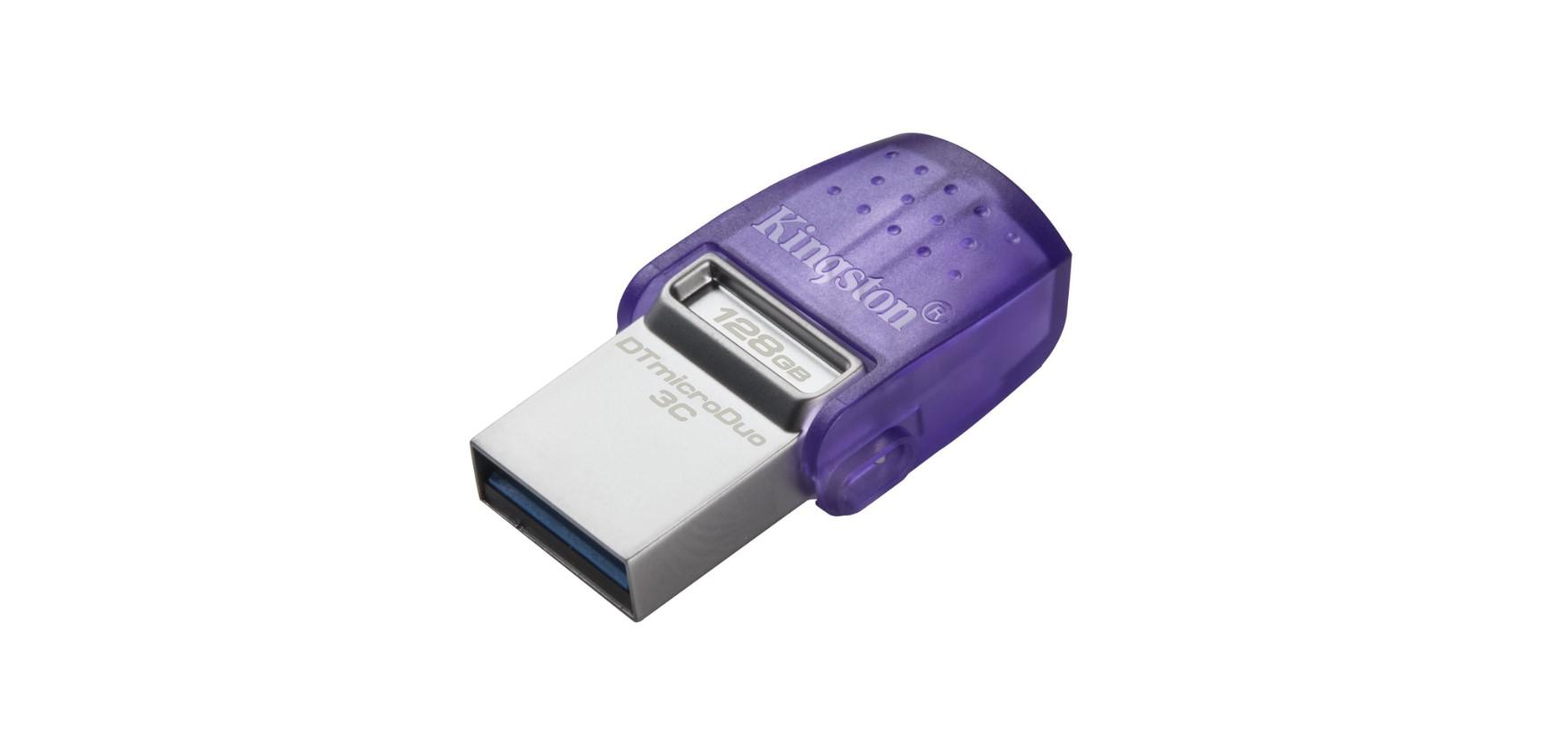 USB flash Kingston DataTraveler MicroDuo 3C, 128GB, 200MB/s, USB A dhe USB C