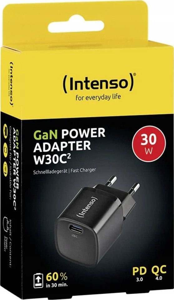 Karikues USB Intenso Power Adapter W30C2, 30W, USB C 3A, i zi