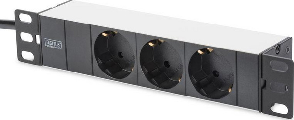 Kasë për pajisje të rrjetit Digitus (DN-10-SET-1-B), 10"/254mm, i zi